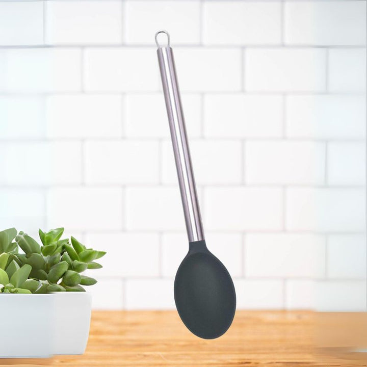 Colher de Silicone com Cabo de Aço Inox - SiliconePro Spoon