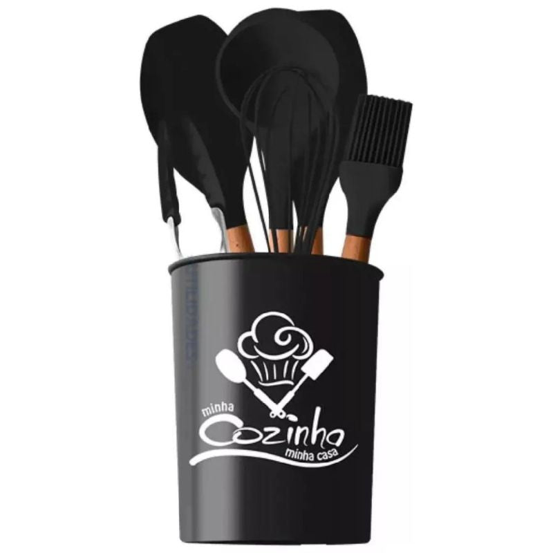 Kit Utensílios de Cozinha Silicone - 6 Peças