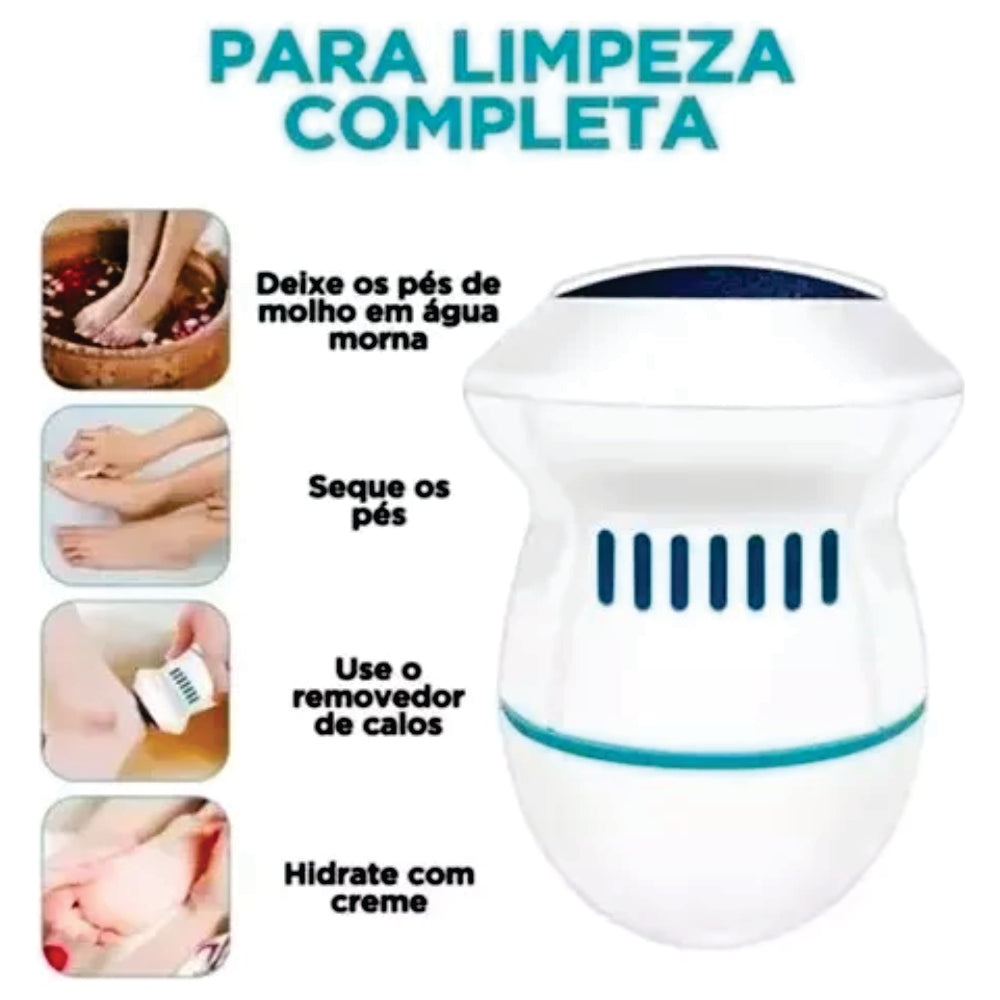 Lixador de Pé Automático - Removedor de Calo - USB